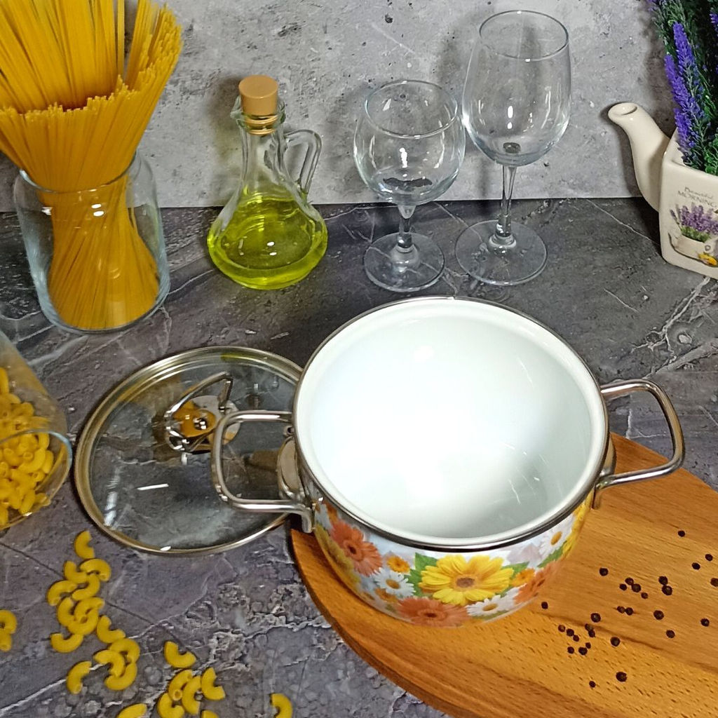 Кастрюля 2,0л сф. Фернанда/Fernanda 1SC165S белосн.