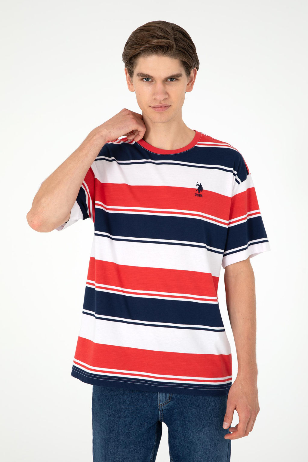 Мужская красная футболка Неожиданная скидка в корзине - U.s. polo assn фото 3