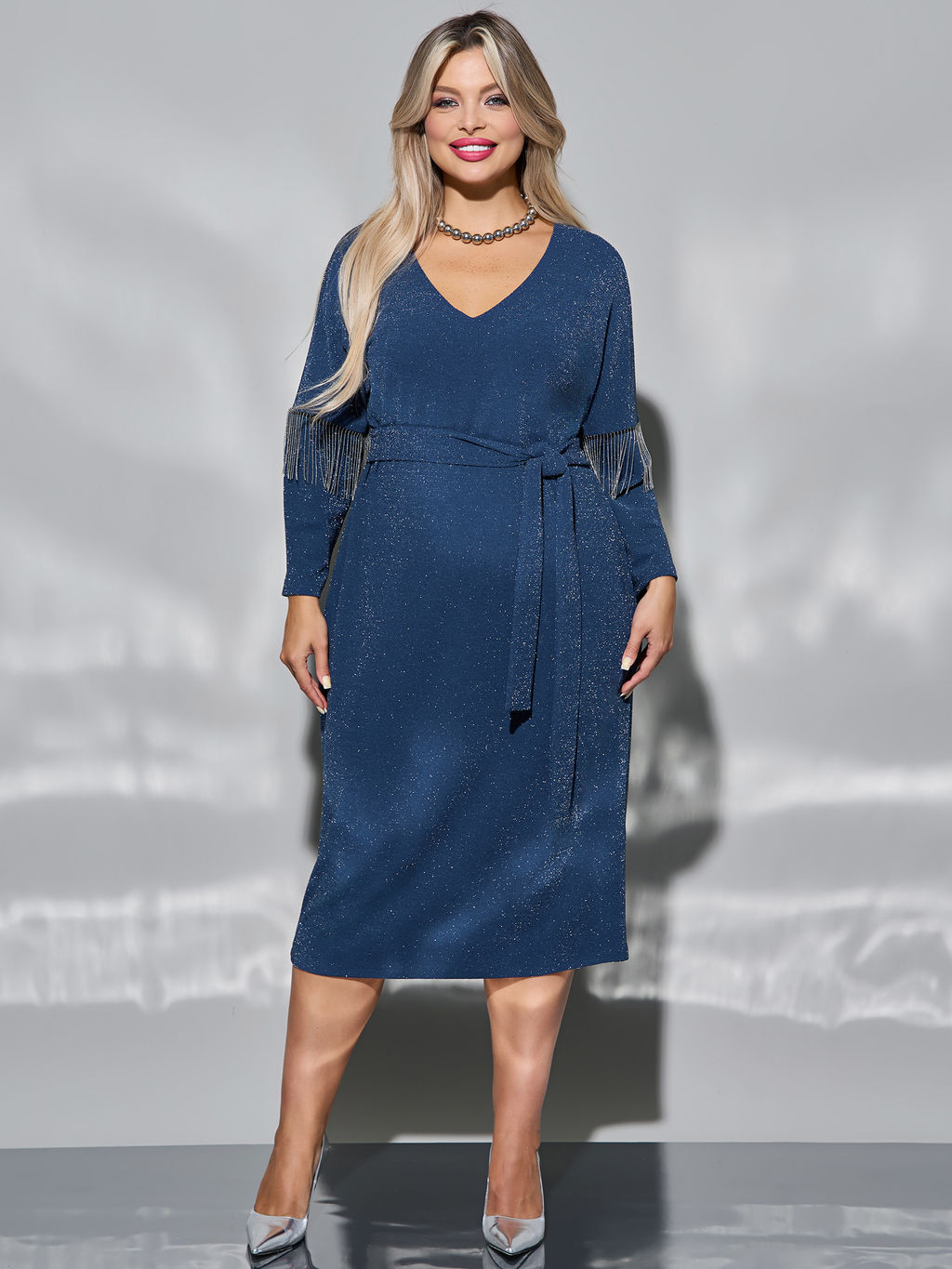 Платье 0385-1 темно-синий