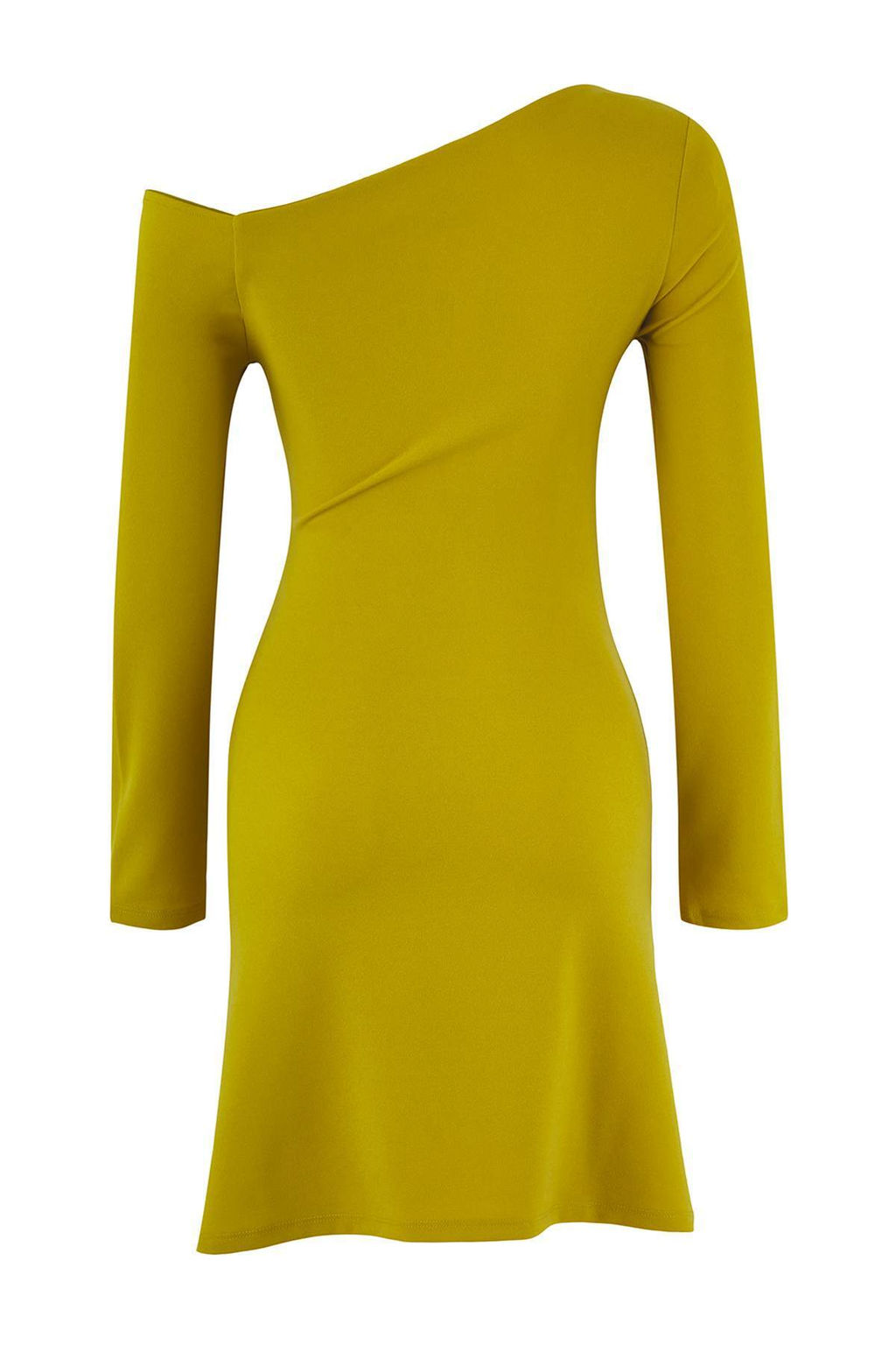 Teen Yag Yesil More Sustainable Buzgu/Drape K?sa/Mini Esnek Orme Elbise TWOAW26EL00159