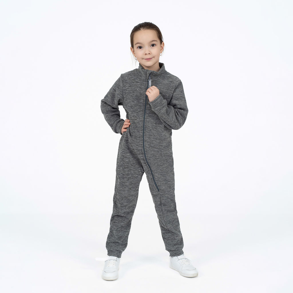 Комбинезон детский флисовый серый