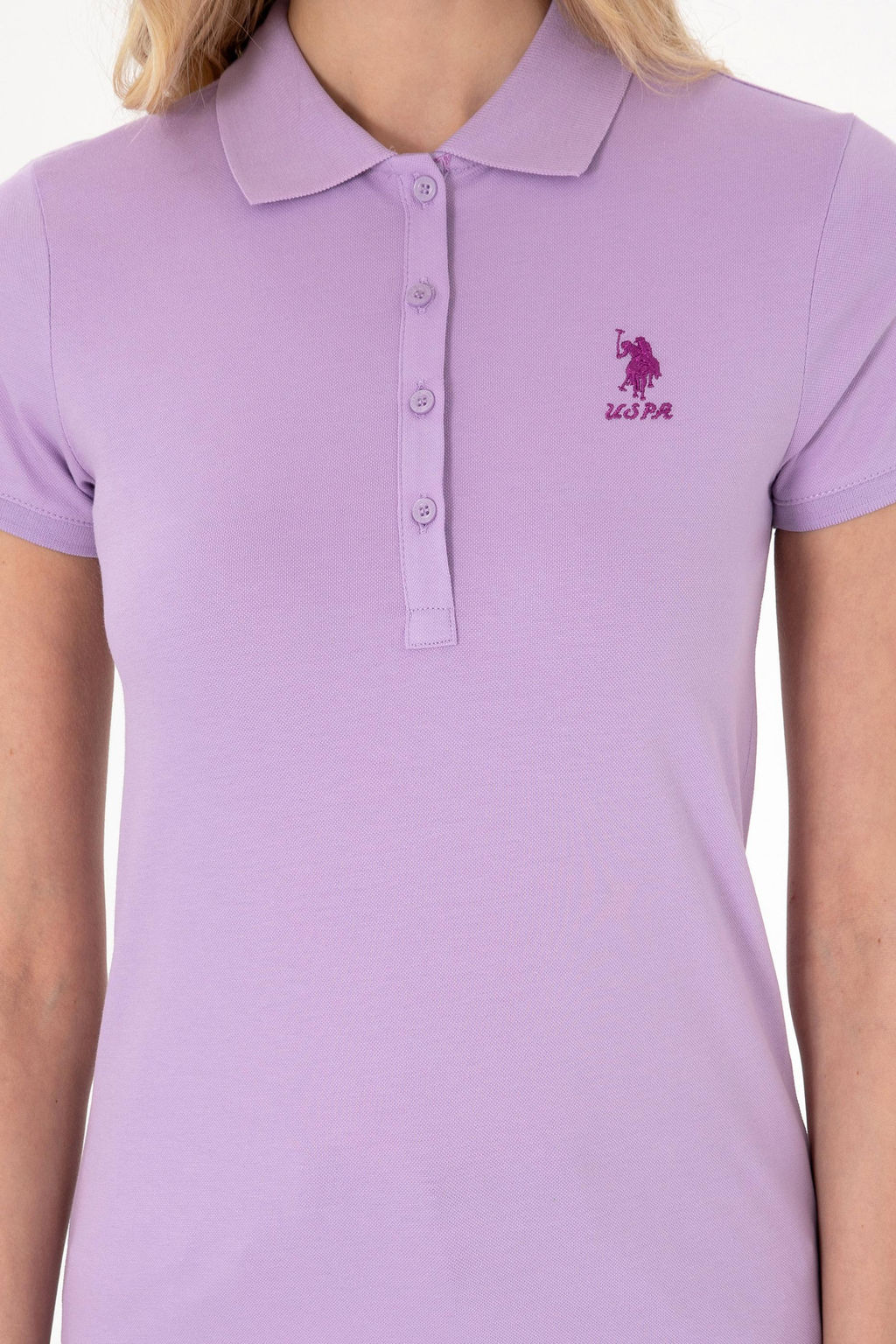 Kad_n Lila Basic Ti__rt Sepette S_rpriz _ndirim - U.s. polo assn фото 6