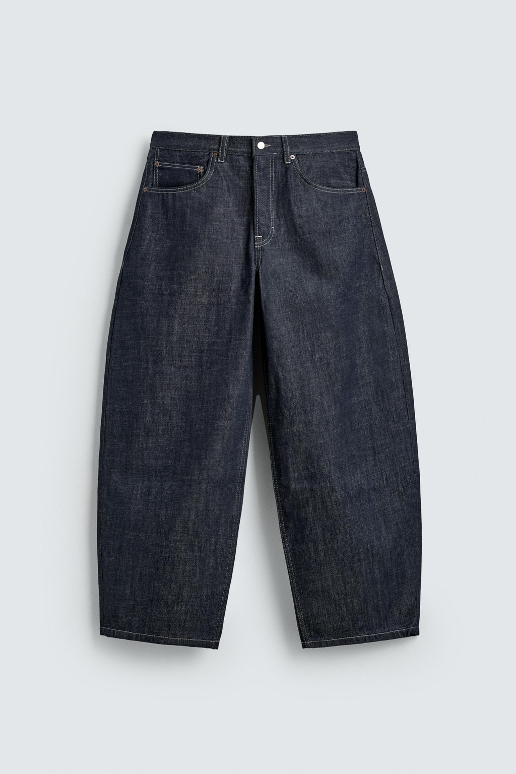 JEANS BALLOON FIT / Marino / Blanco - Zara фото 7