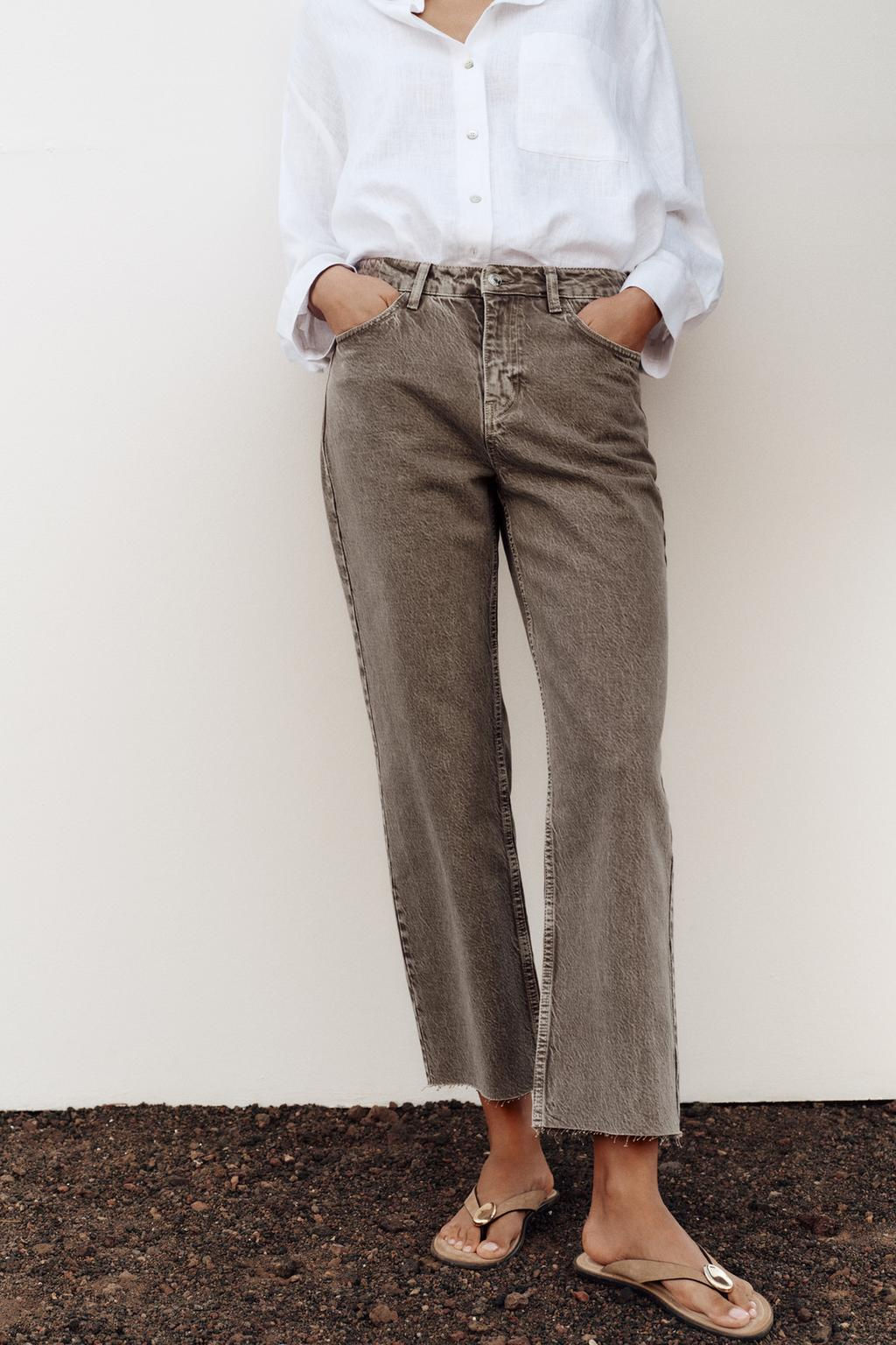 Z1975 STRAIGHT HIGH-WAIST ANKLE-LENGTH JEANS - Zara фото 2