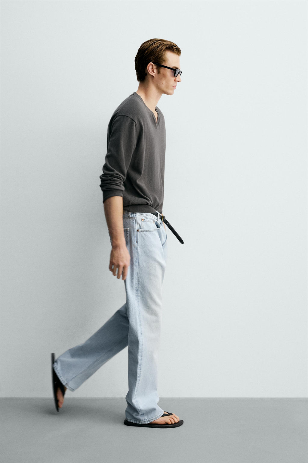 JEANS FLARE FIT / Azul claro - Zara фото 6