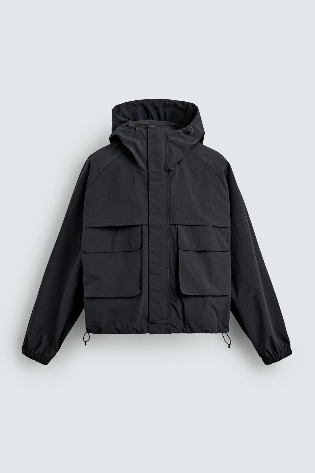 CAZADORA CROPPED FIT WATER REPELLENT / Marino