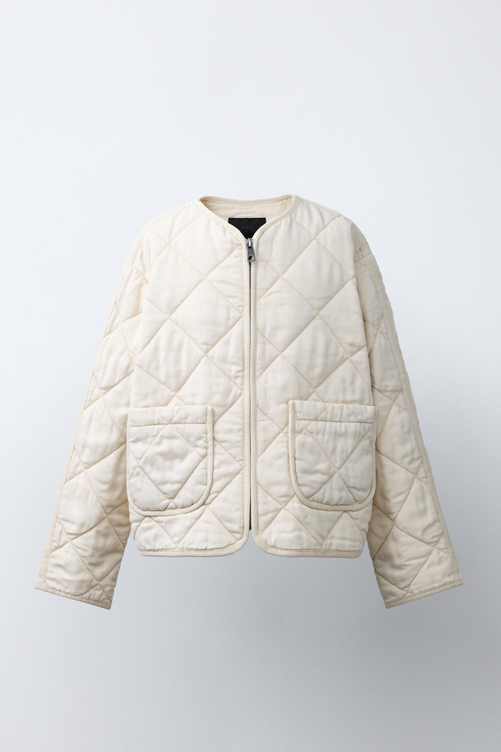 CAZADORA ACOLCHADA CREMALLERA / Crudo - Zara фото 2