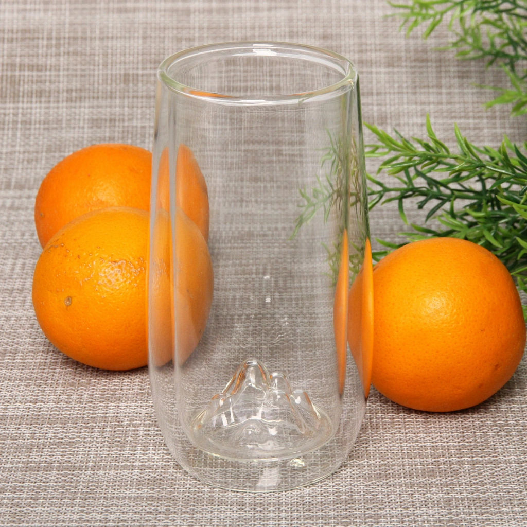 Стакан стеклянный с двойными стенками 330мл "Хай-Тек" Горы