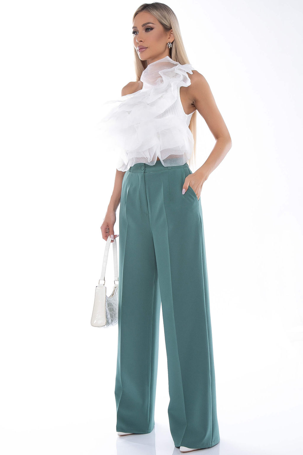 Брюки палаццо(беж) Б9051 - Lt collection фото 21