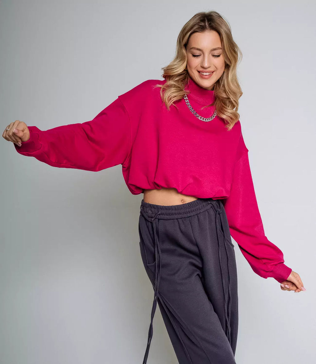 Свитшот #БШ1629, фуксия - Dommod фото 2