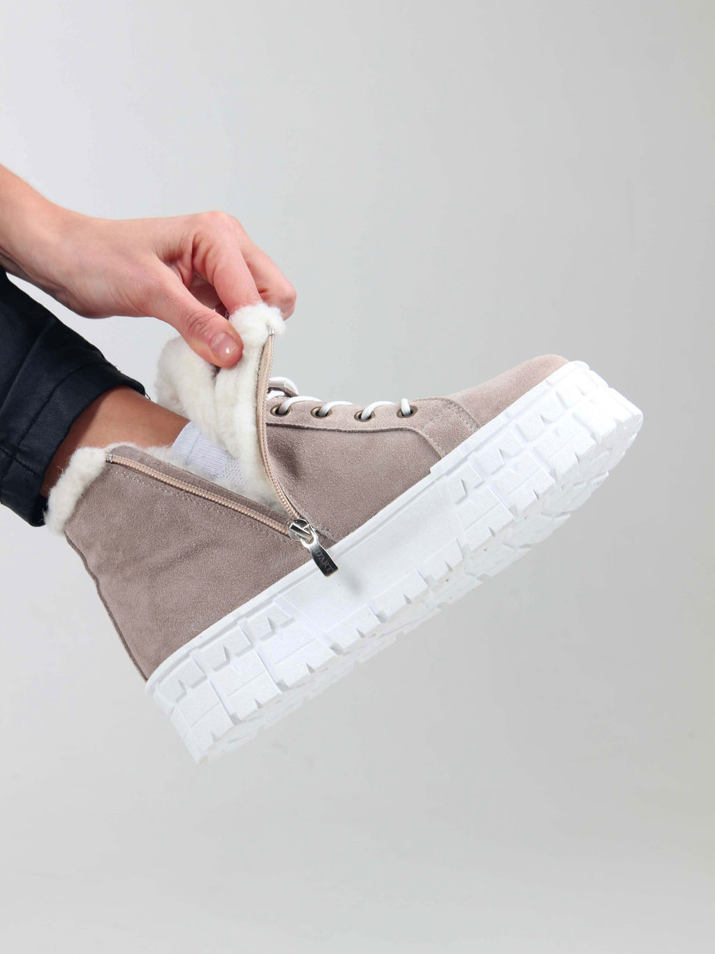 Ботинки EDART 243.212131 w. каменный замша/шерсть - Ed'art фото 12