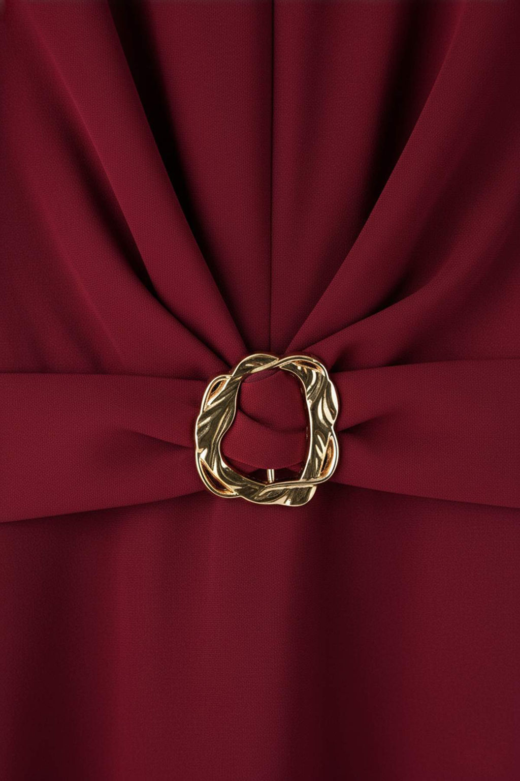 Ozel Koleksiyon Kahverengi Duz Aksesuar Detayl? Midi Dokuma Elbise TWOAW26EL00067 - Trendyolmilla фото 16