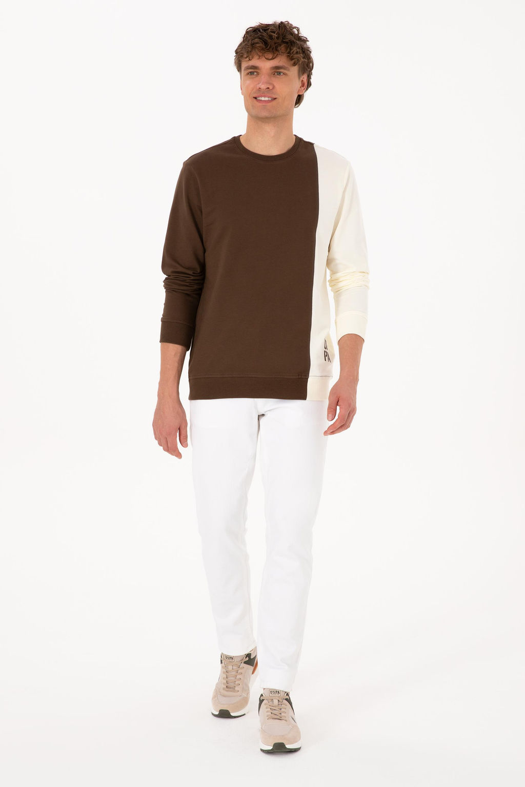 Erkek Kahverengi Sweatshirt