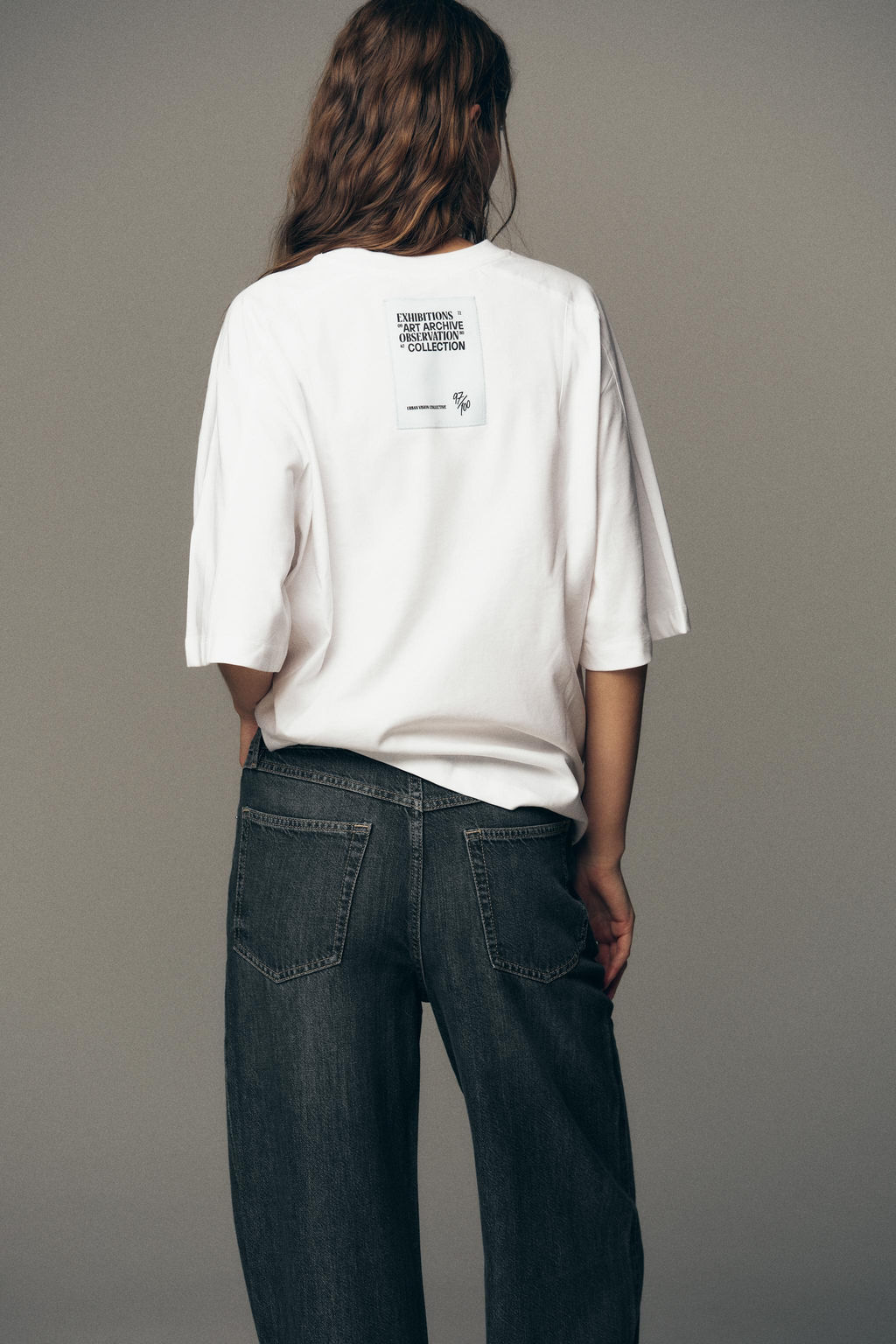 BOXY FIT T-SHIRT WITH LABEL - Zara фото 4