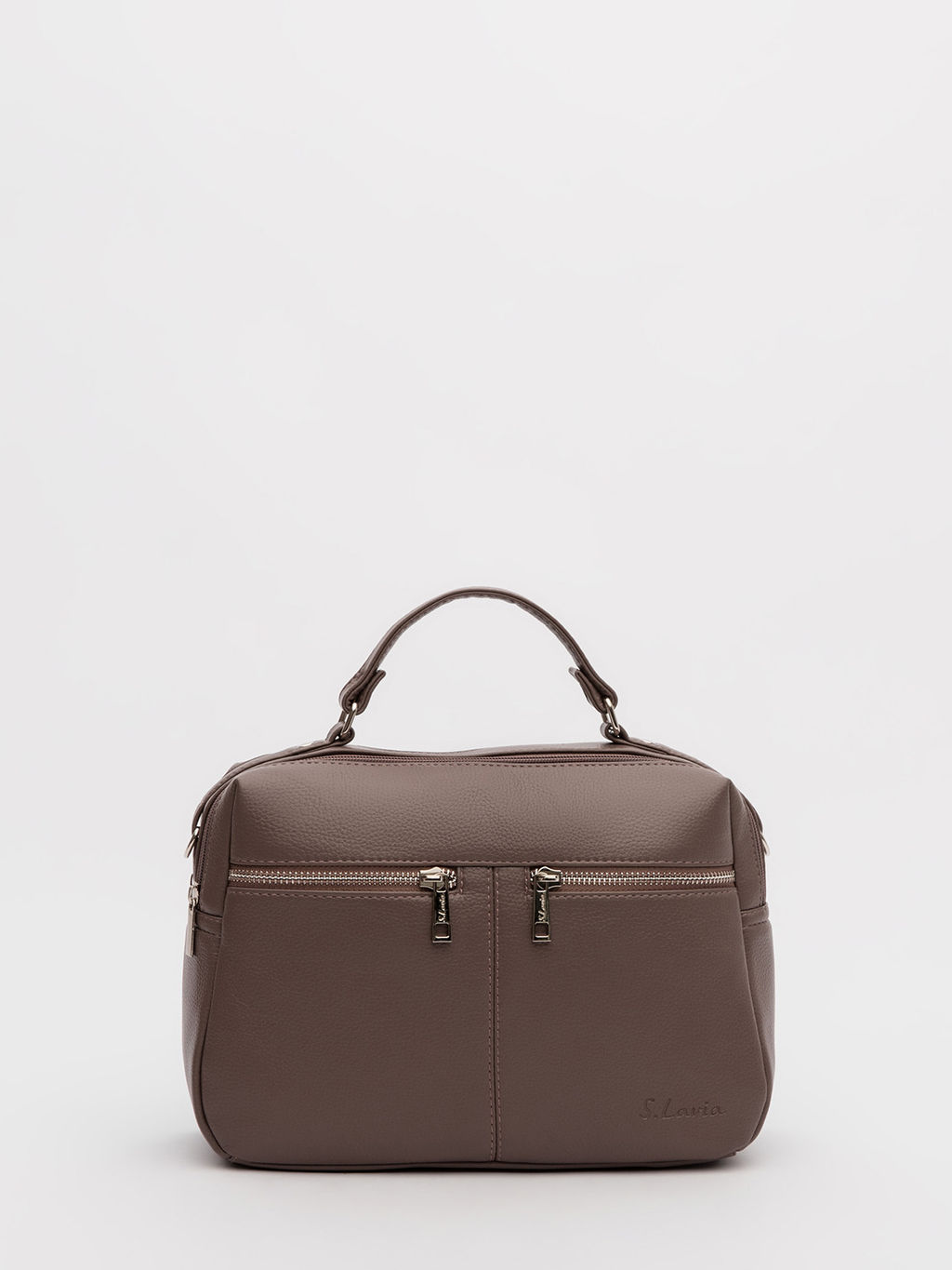 Серо-коричневый саквояж S.Lavia  фото 2