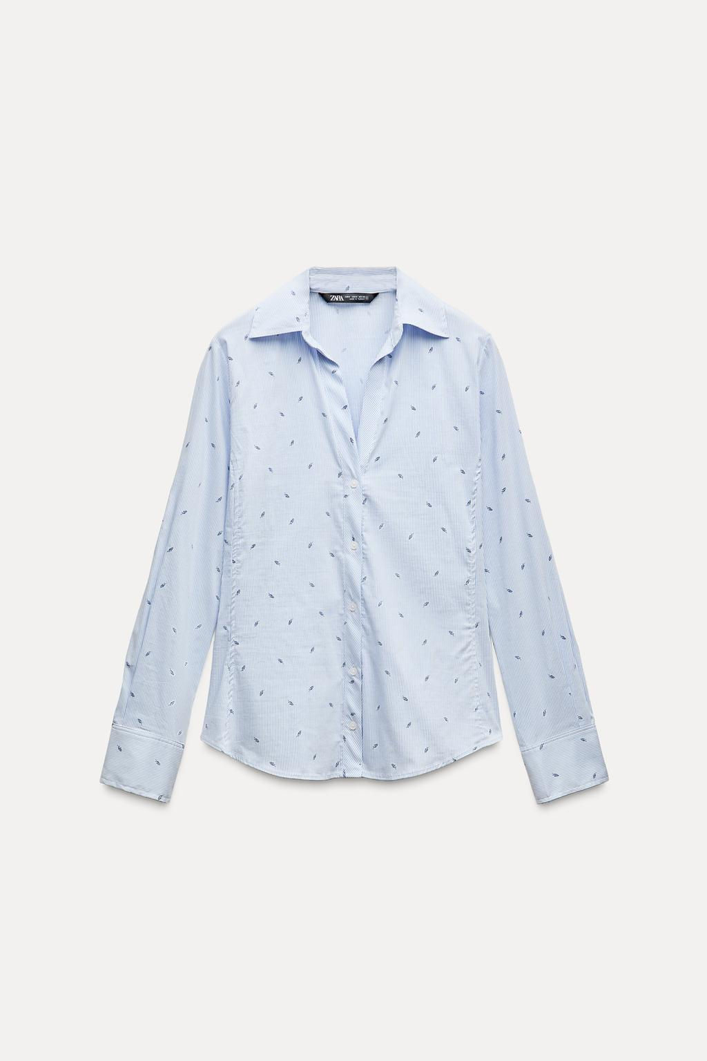 PRINTED POPLIN SHIRT - Zara фото 2