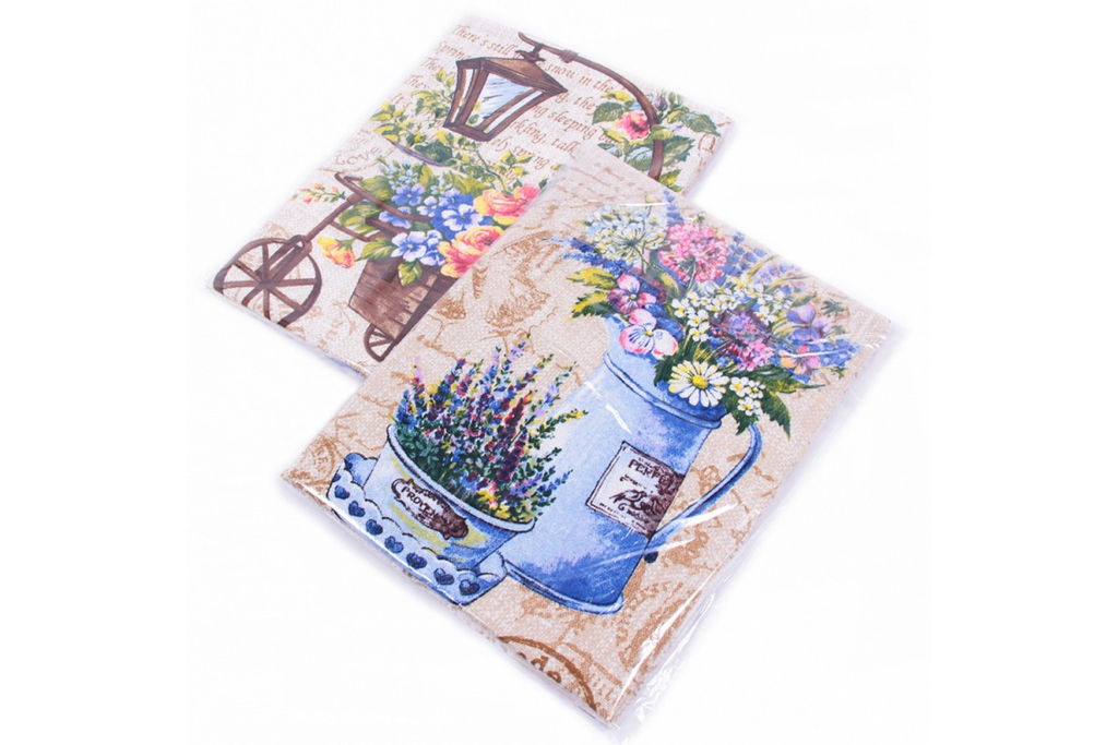 Набор полотенец Рогожка-Купон в пакете 3 шт. арт. РК 8 ад (11307-1)