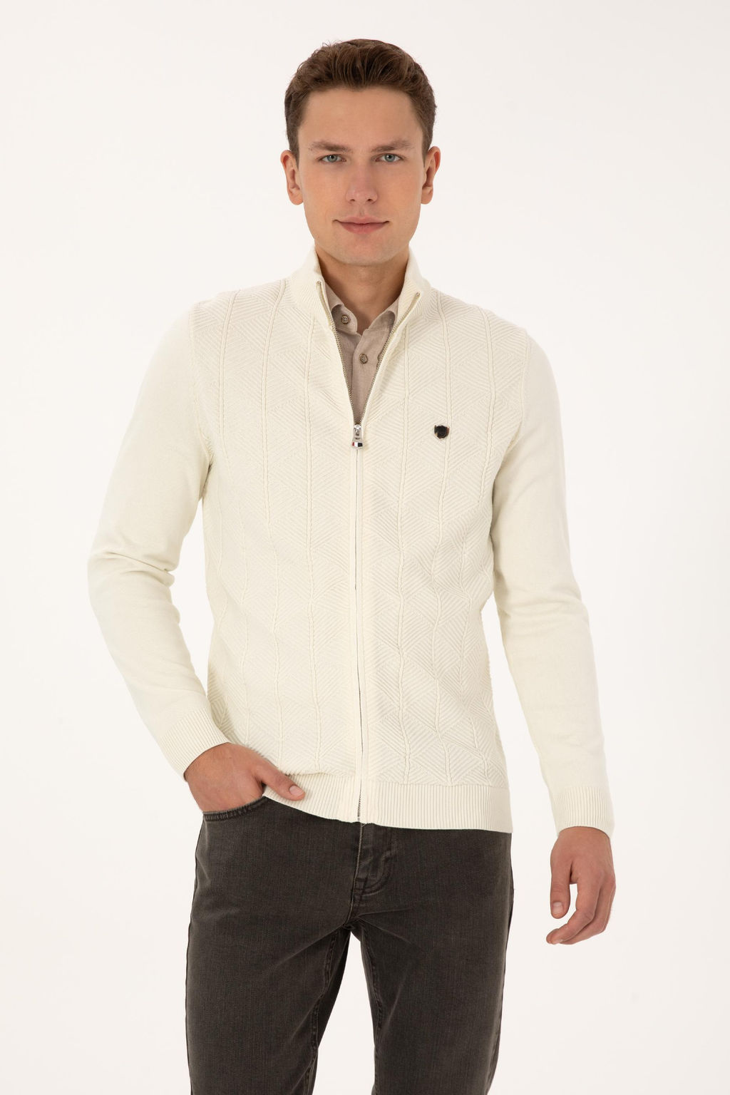 Erkek Krem Triko H_rka