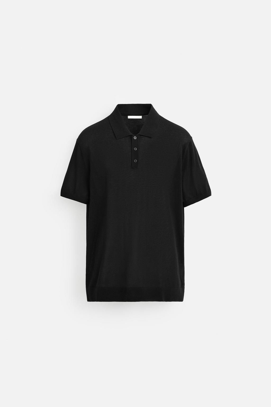 KNIT COTTON - SILK POLO SHIRT - Zara фото 23