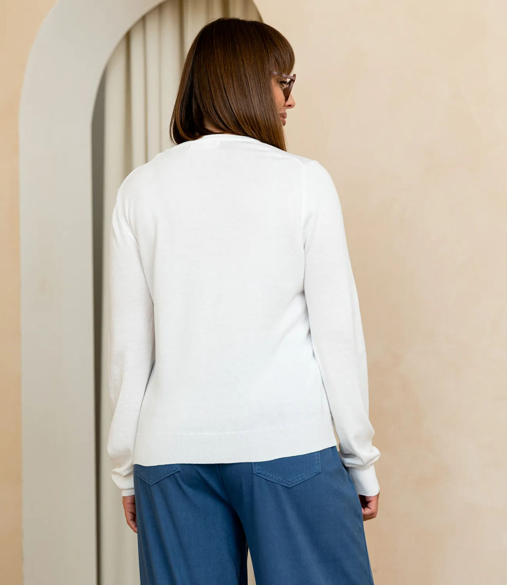 Джемпер #ОКТ125002, белый