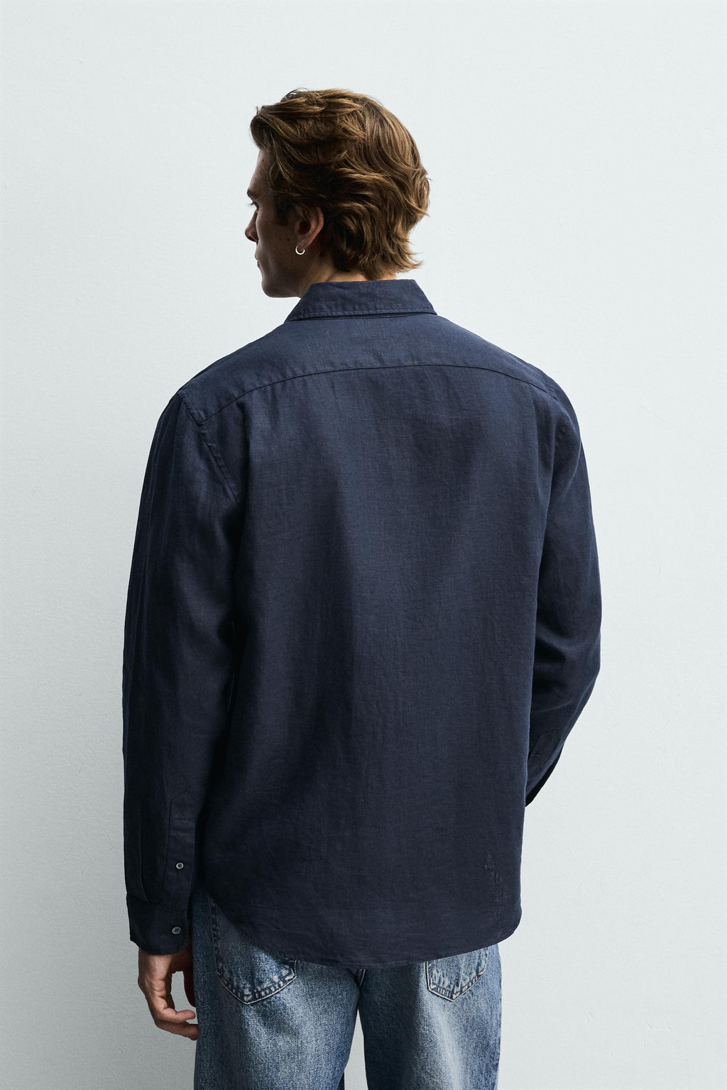 CAMISA REGULAR FIT 100% LINO / Blanco - Zara фото 3