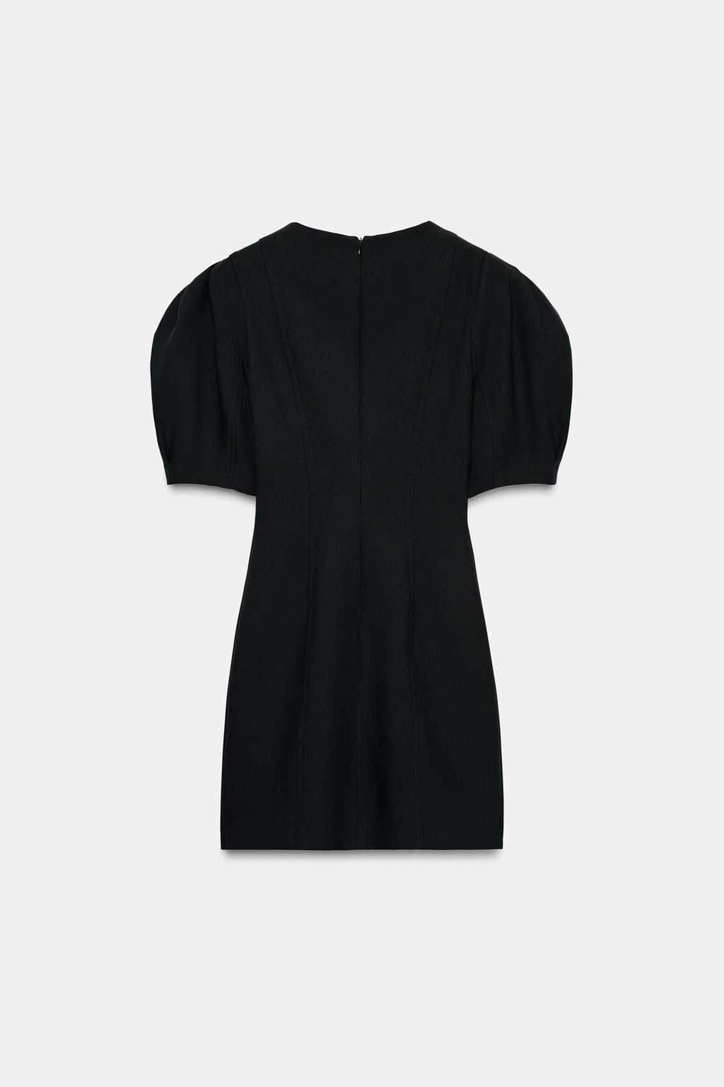 SHORT DRESS WITH GLOBE SLEEVES