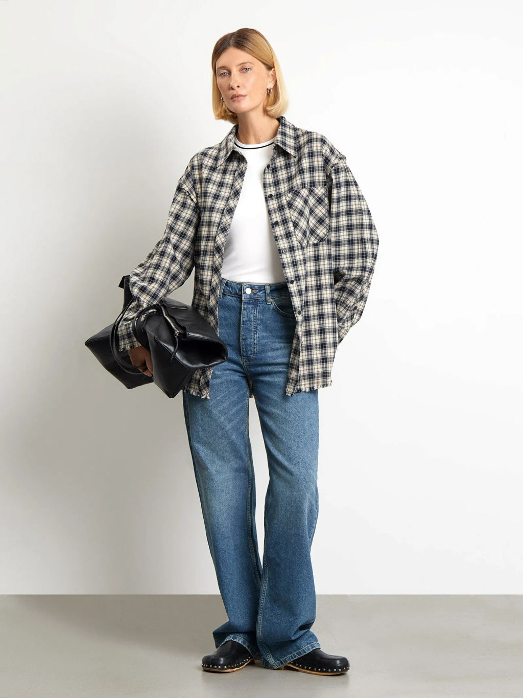 Рубашка с необработанным краем, B3040/kavics