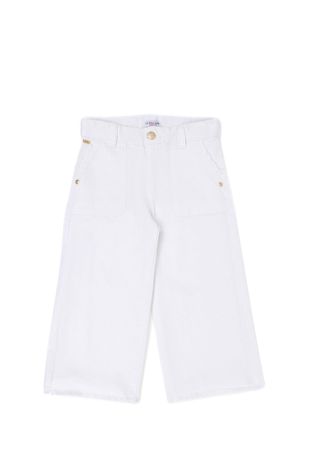 U. S. Polo Assn Белые брюки из плотной ткани для девочек - U.s. polo assn фото 6