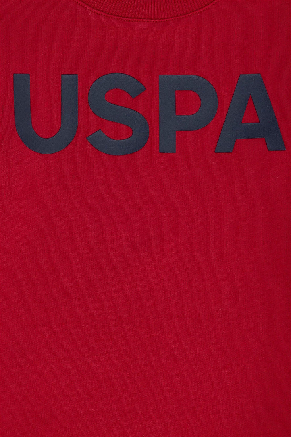 Детский красный базовый свитшот с круглым вырезом - U.s. polo assn фото 6