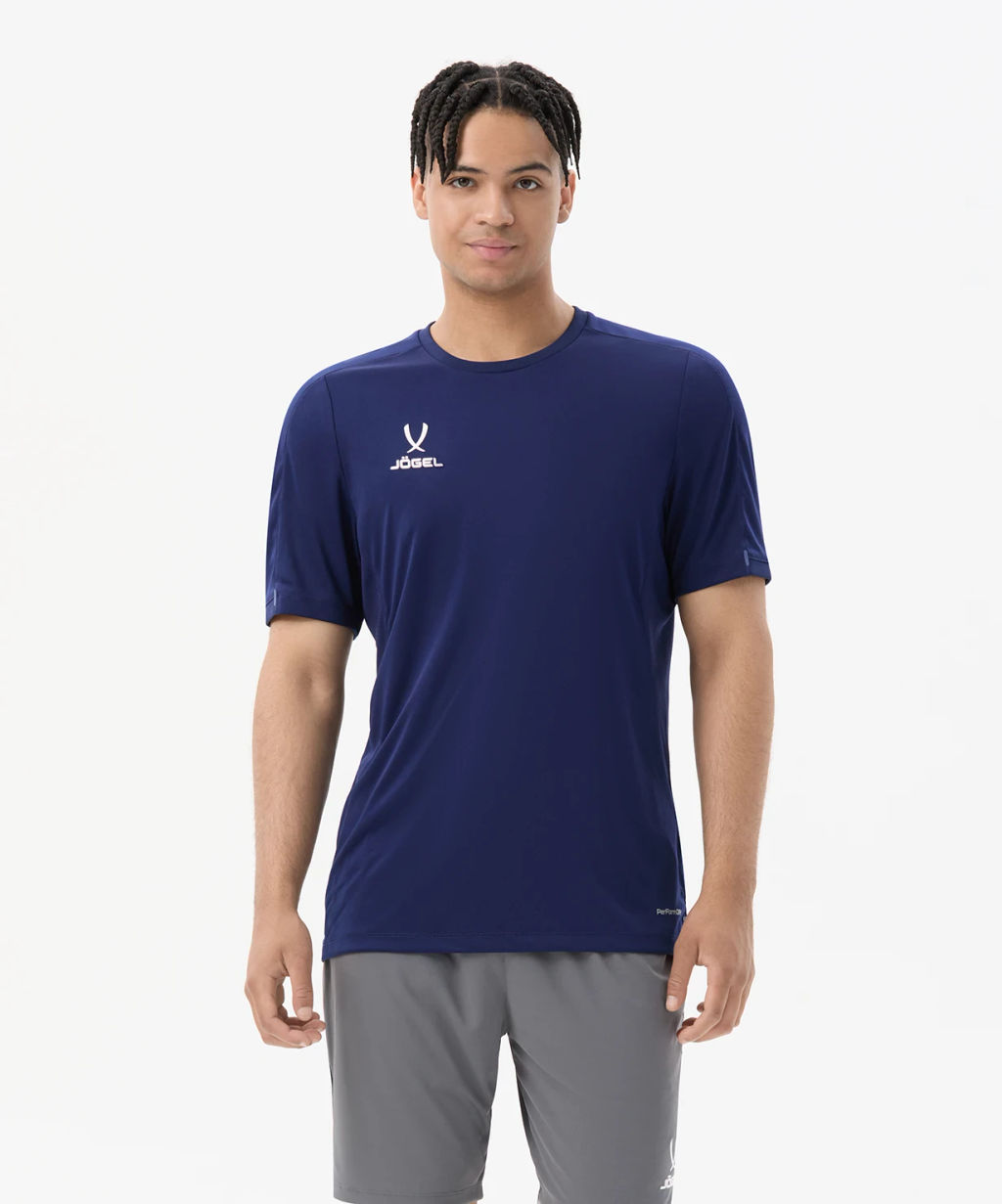 Футболка тренировочная JOGEL PREMIER PerFormDRY Training Poly Tee, темно-синий  фото 6