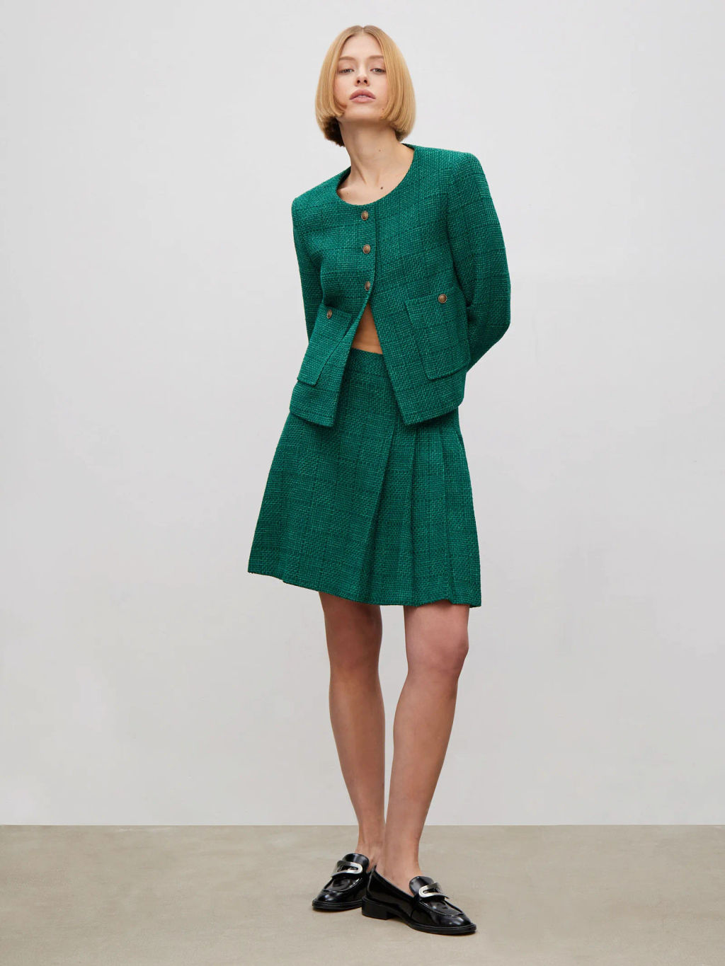 Жакет прямого кроя ML737/malachite - Emka фото 2