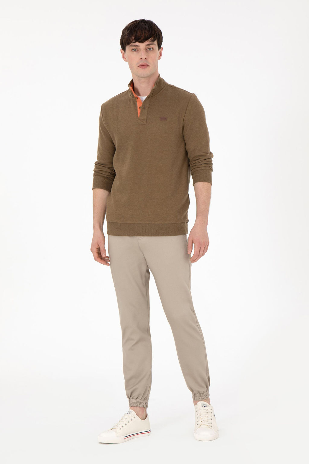 Мужской свитшот цвета хаки Неожиданная скидка в корзине - U.s. polo assn фото 4