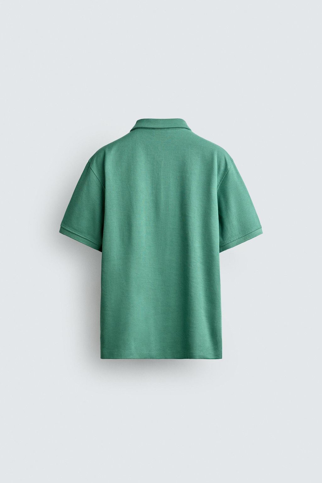 POLO REGULAR FIT ESTRUCTURA / Verde fuerte - Zara фото 8
