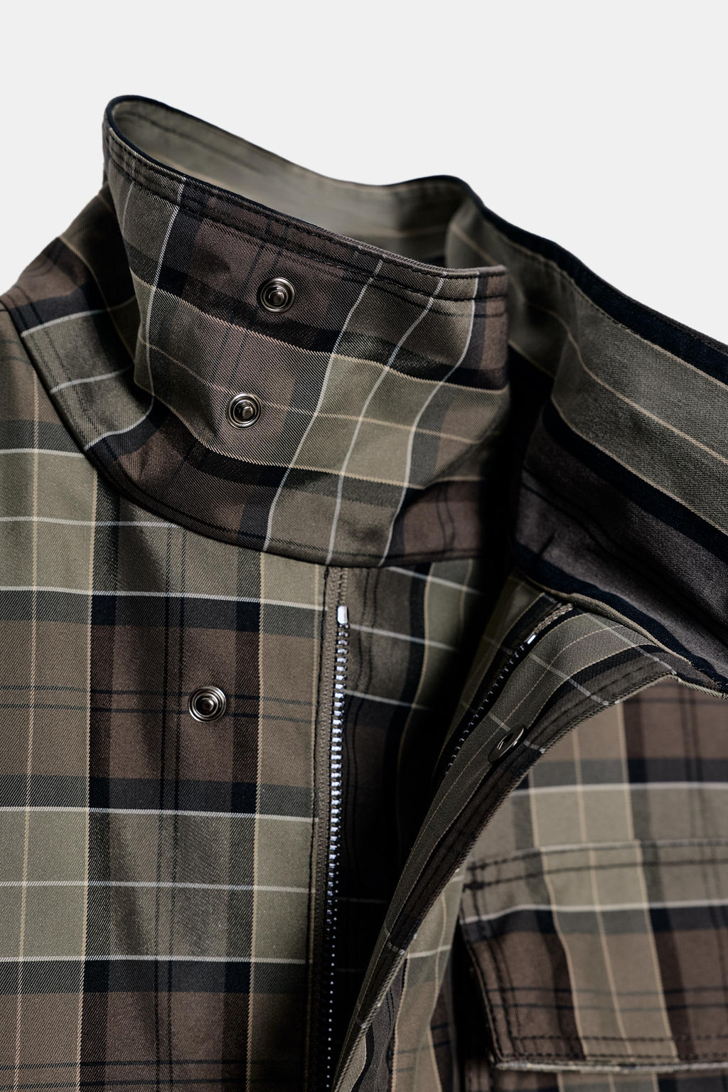 ZW COLLECTION LIMITED EDITION CHECKED TRENCH COAT - Zara фото 7