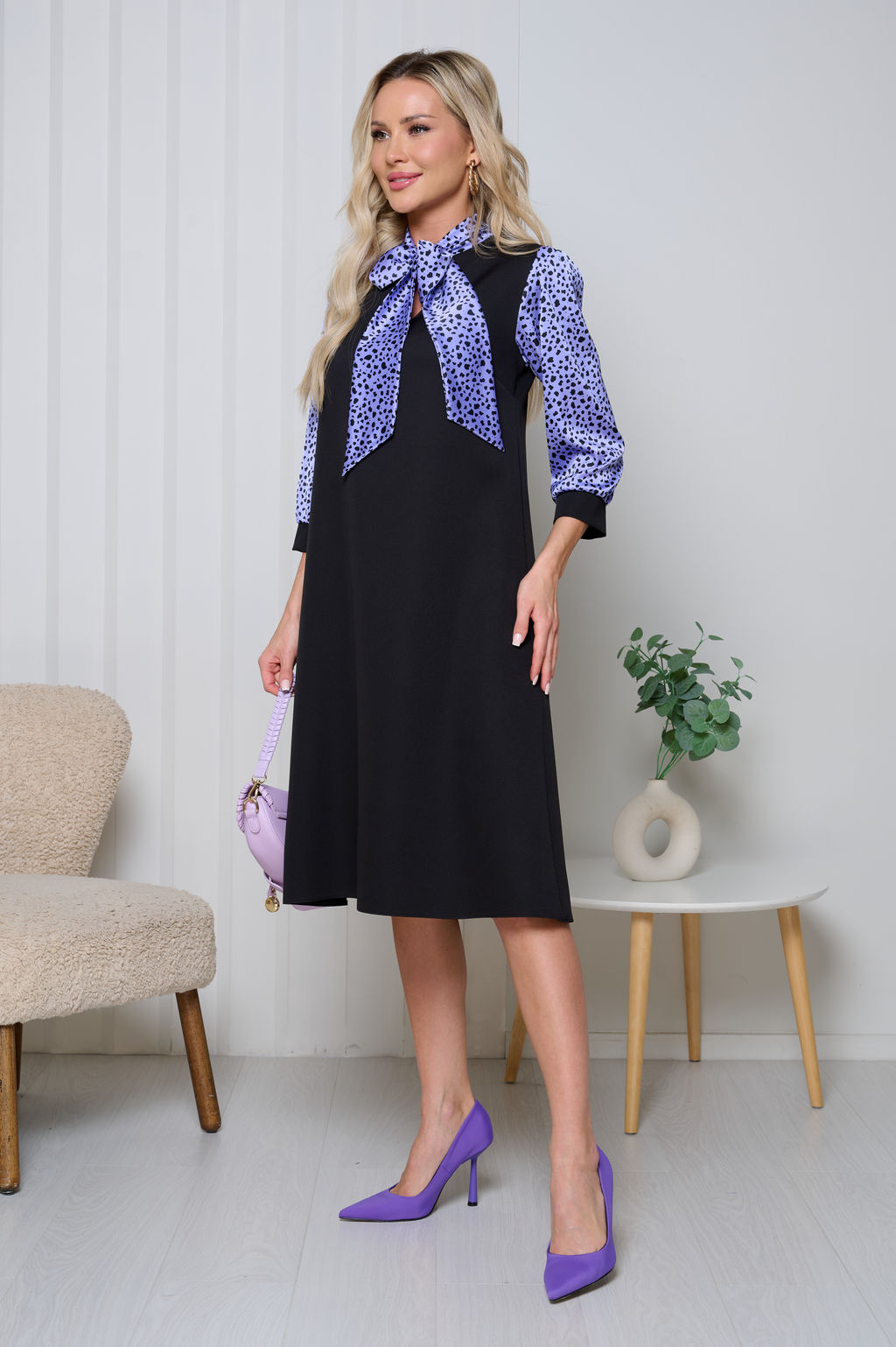 Платье Bellovera 70П6218 фиолетовый