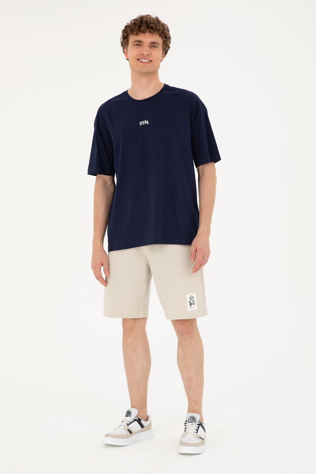 Футболка мужская U.S. Polo Assn темно-синяя хлопок  фото 4