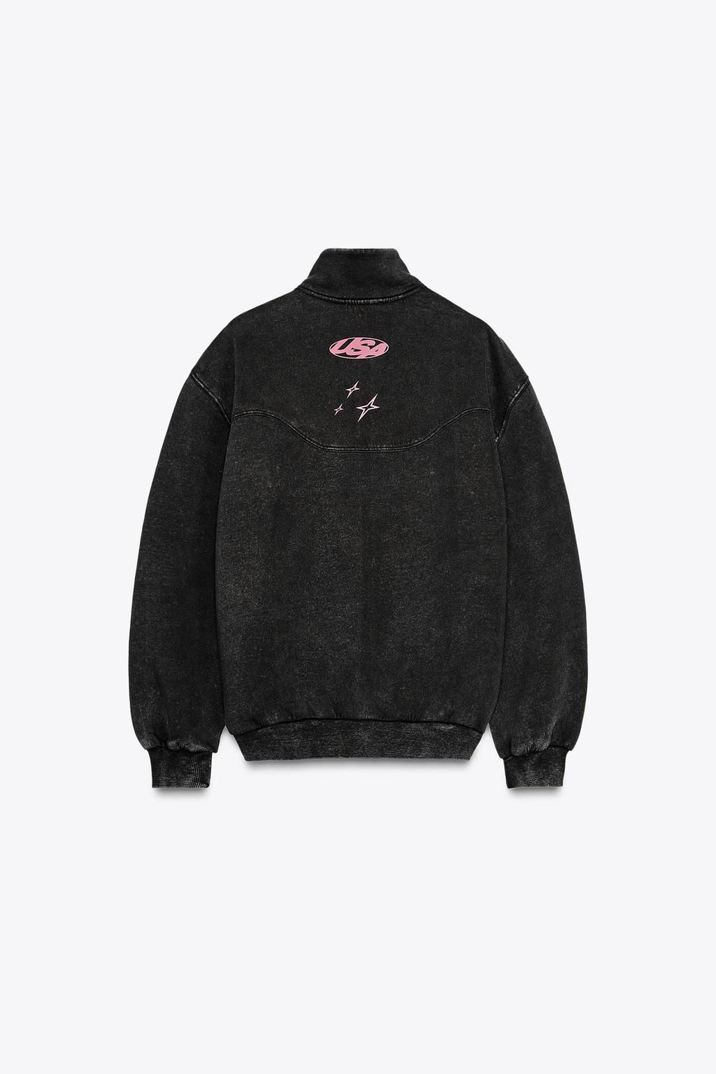 FADED SLOGAN SWEATSHIRT - Zara фото 6