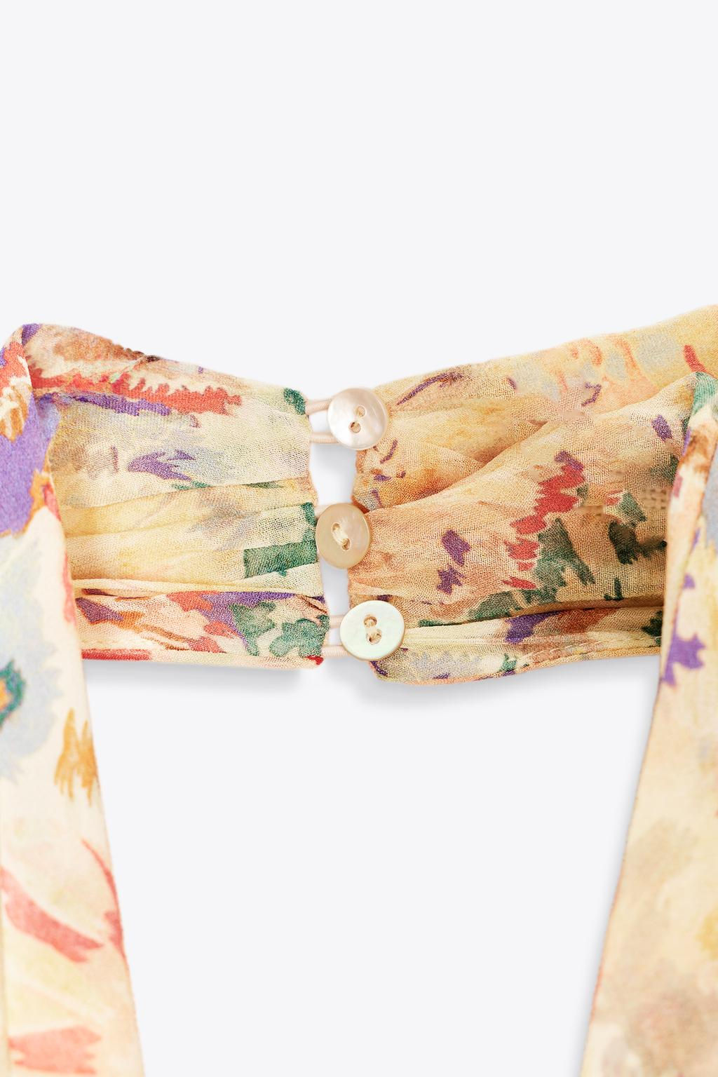 FLORAL PRINT DRESS ZW COLLECTION - Zara фото 8