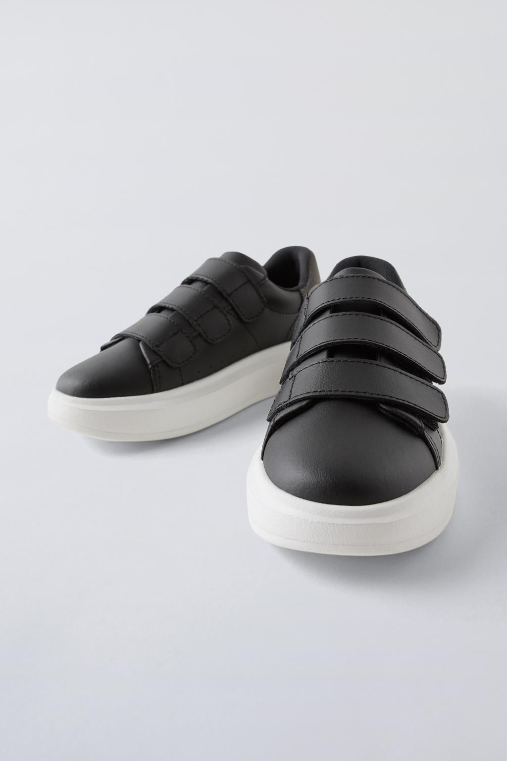 LEATHER PLIMSOLLS WITH STRAPS - Zara фото 4
