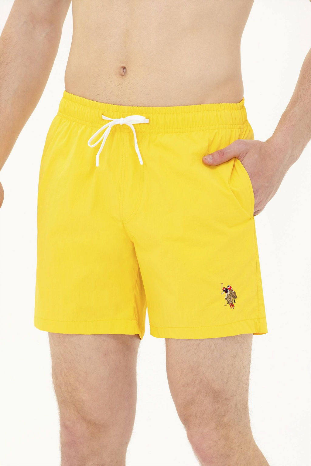 Мужские желтые морские шорты - U.s. polo assn фото 10