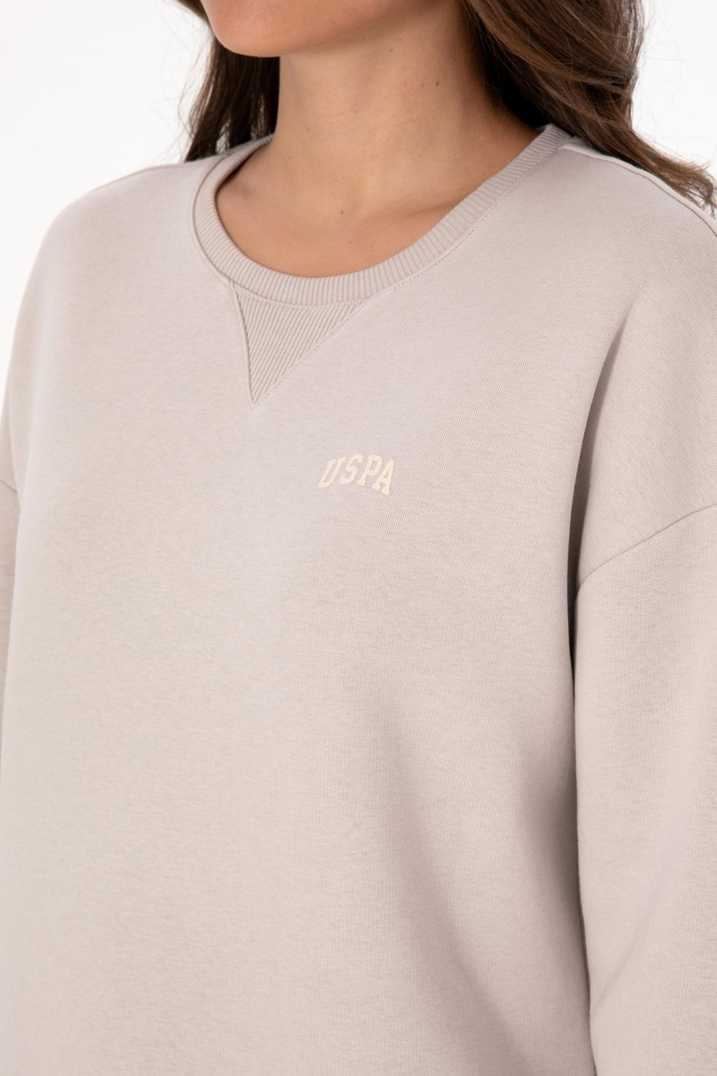 Kad_n Ta_ _ardonlu Bisiklet Yaka Basic Sweatsh_rt Sepette S_rpriz _ndirim - U.s. polo assn фото 7
