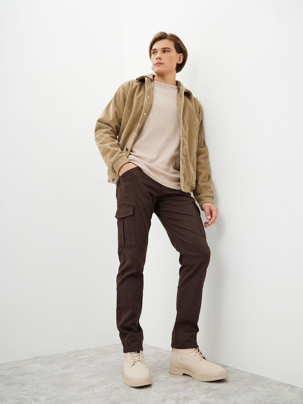 Мужские джинсы Карго утеплённые - Mossmore фото 53