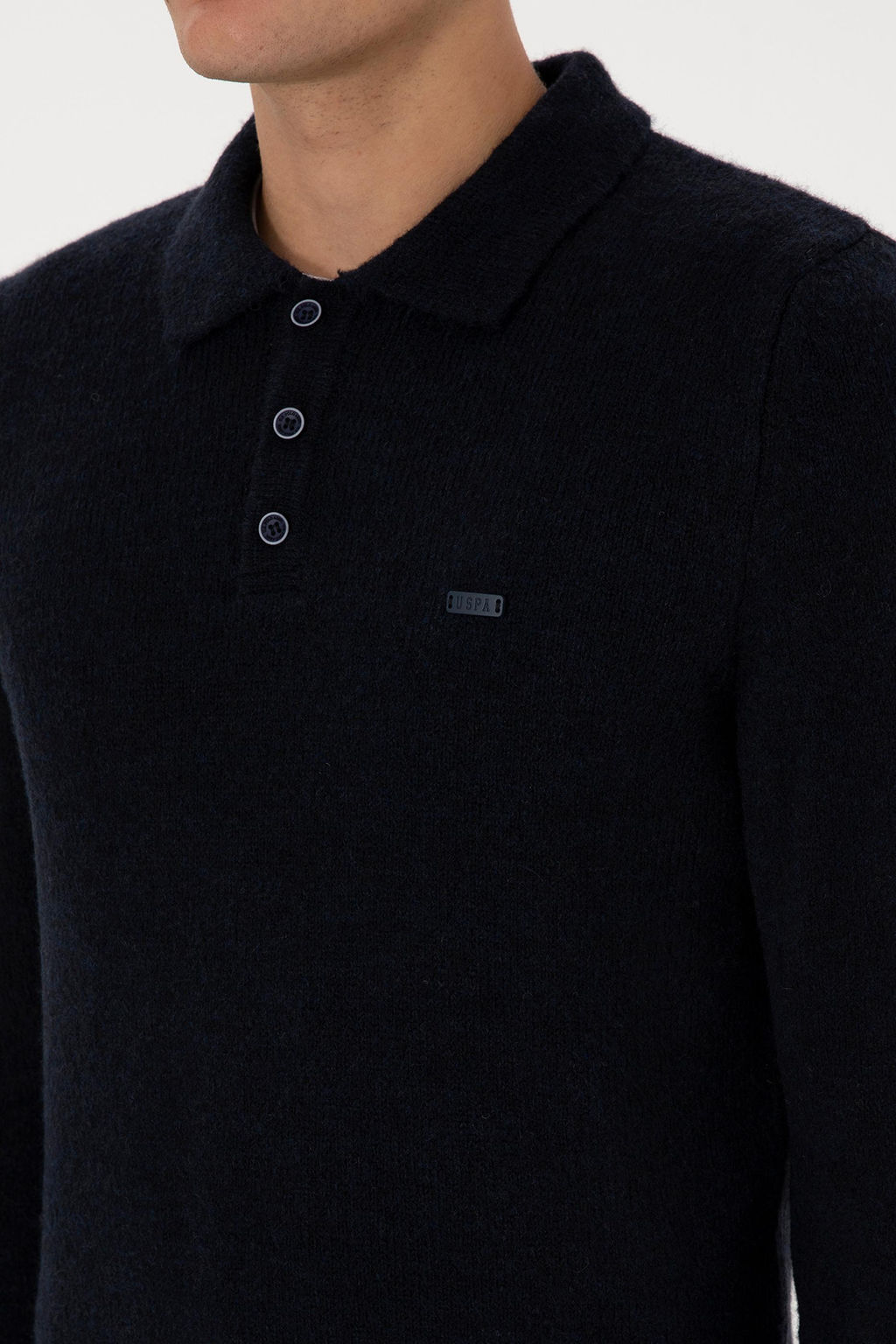 Erkek Regular Fit Polo Yaka Lacivert Kazak - U.s. polo assn фото 7