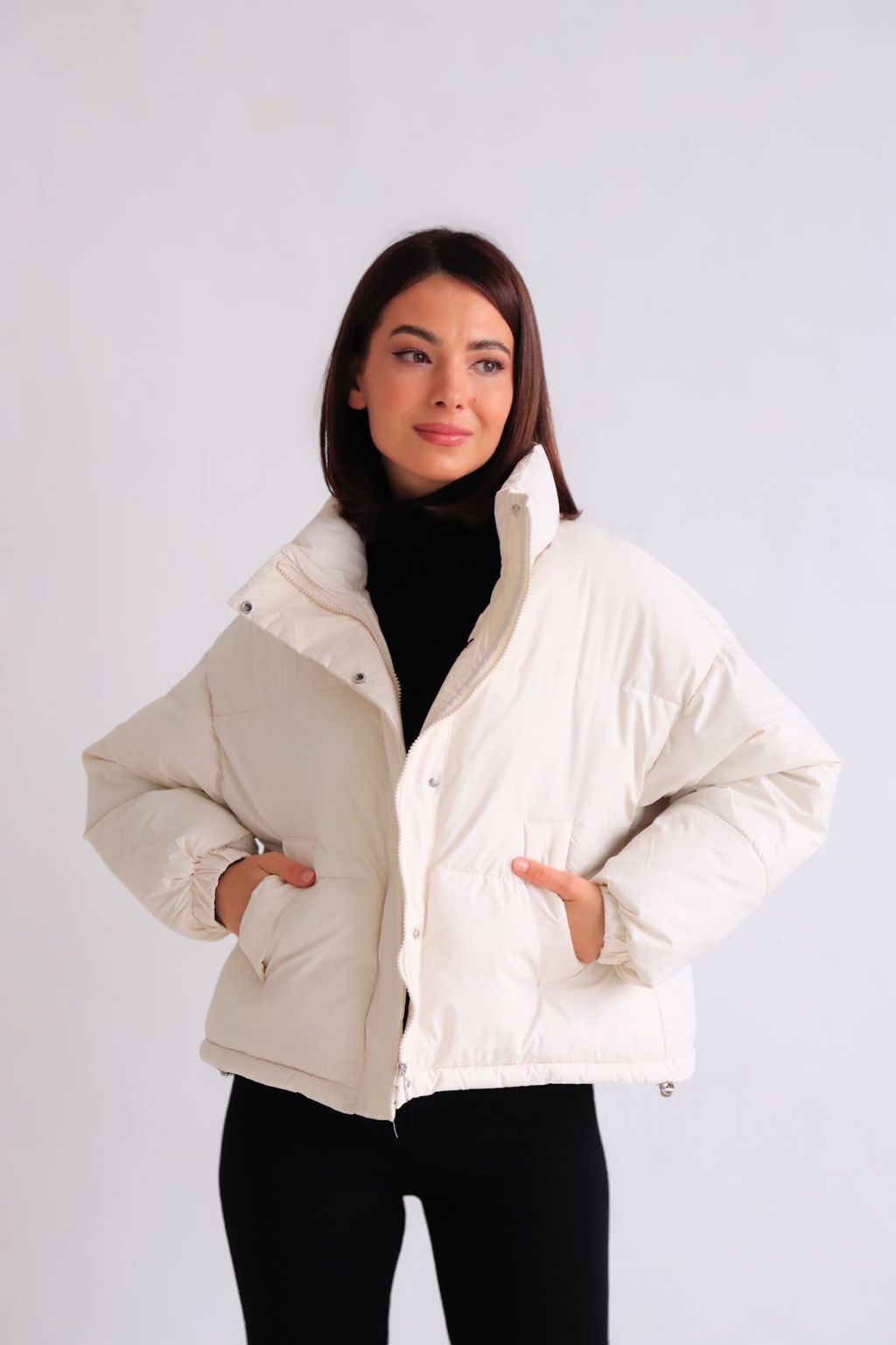 Martichelli Куртка укороченная молочная  фото 5