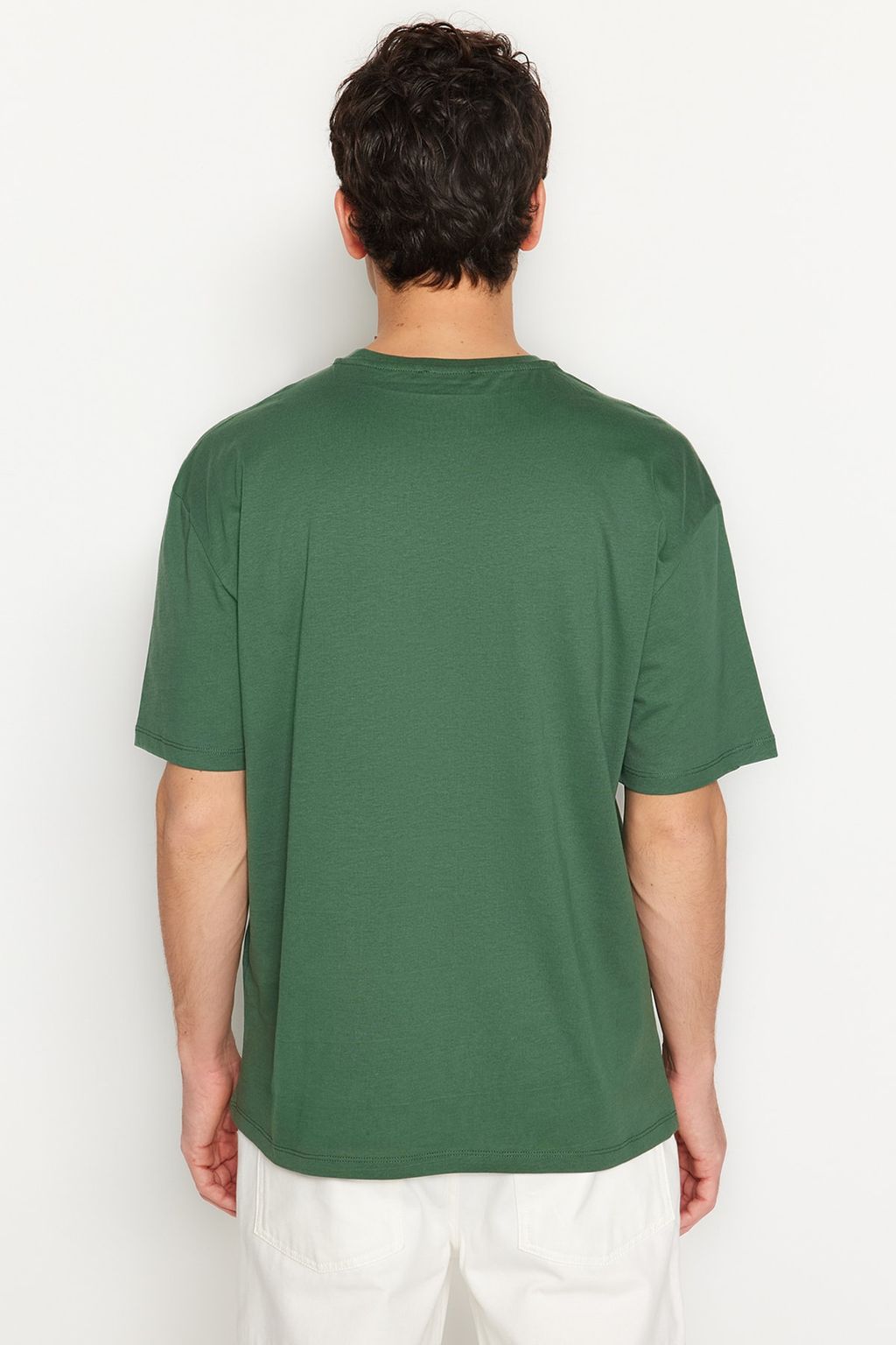 TRENDYOL MAN Bordo Oversize/Genis Kesim Bask?l? %100 Pamuklu T-Shirt TMNSS20TS1099 - Trendyolmilla фото 27