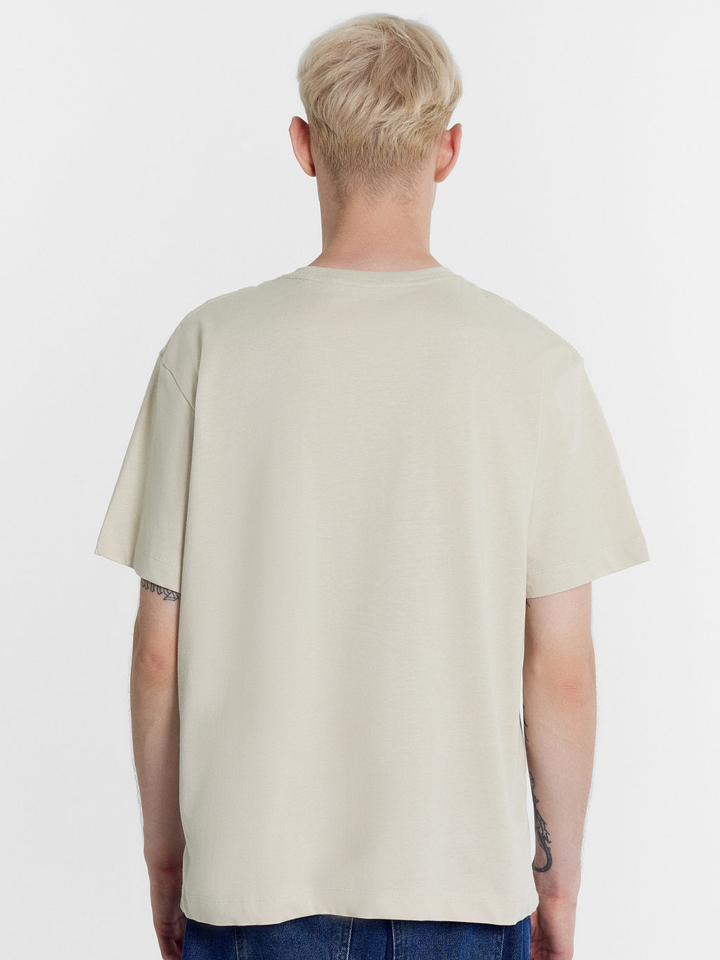 Футболка мужская в бежевом цвете холодный бежевый 111877 - Mark formelle фото 4