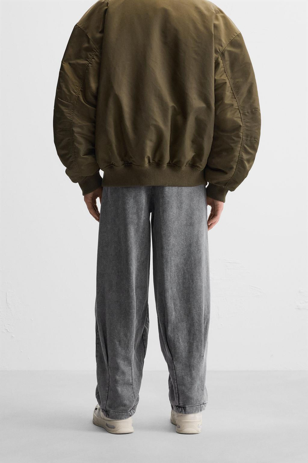OVERSIZE FADED JOGGER TROUSERS - Zara фото 3