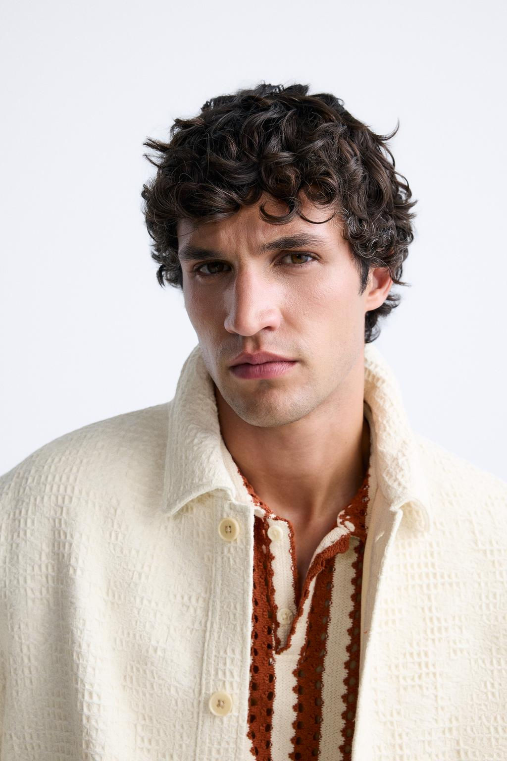 RUSTIC TEXTURED JACKET - Zara фото 6