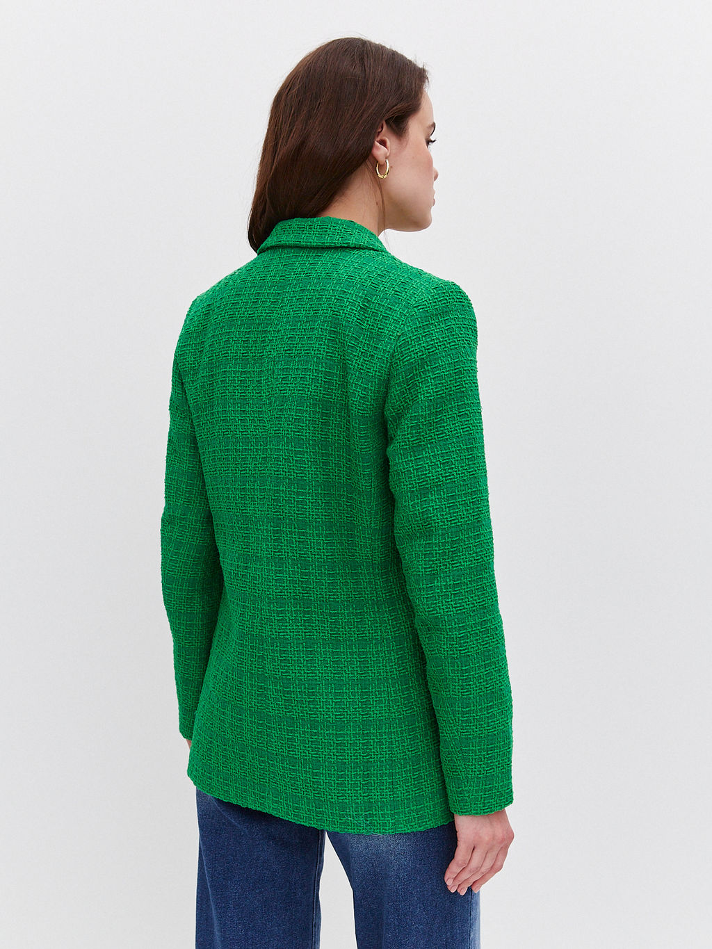 Двубортный жакет из фактурной ткани - TO BE ONE фото 9