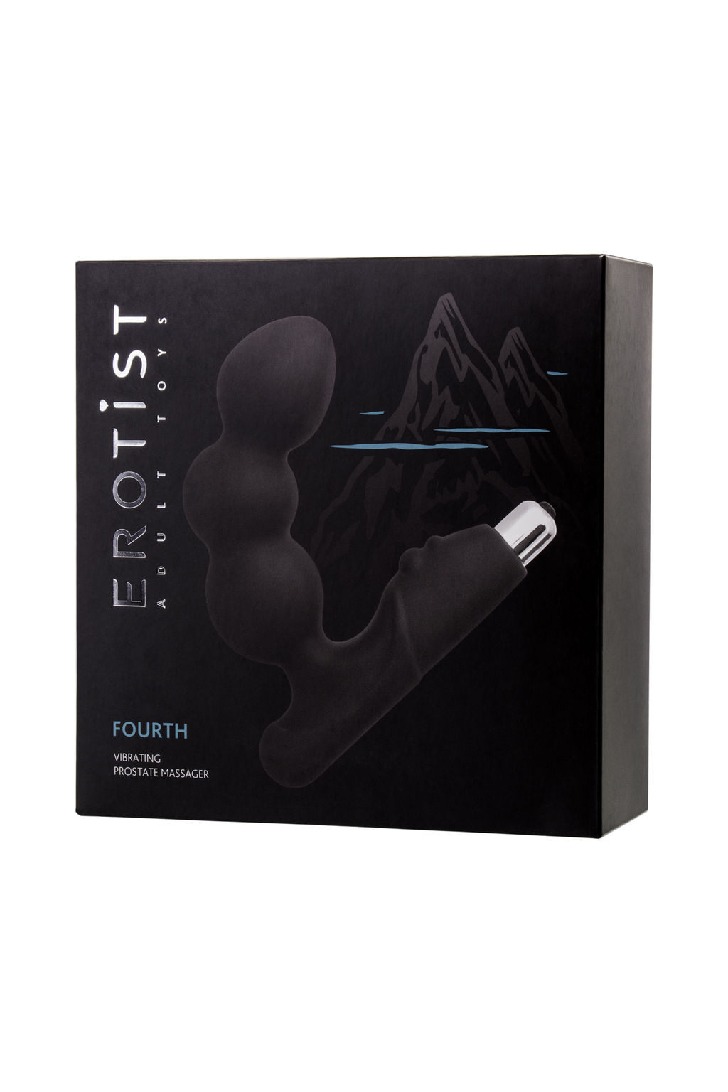 Стимулятор простаты Erotist Fourth, силикон, черный, 12,4 см  фото 6